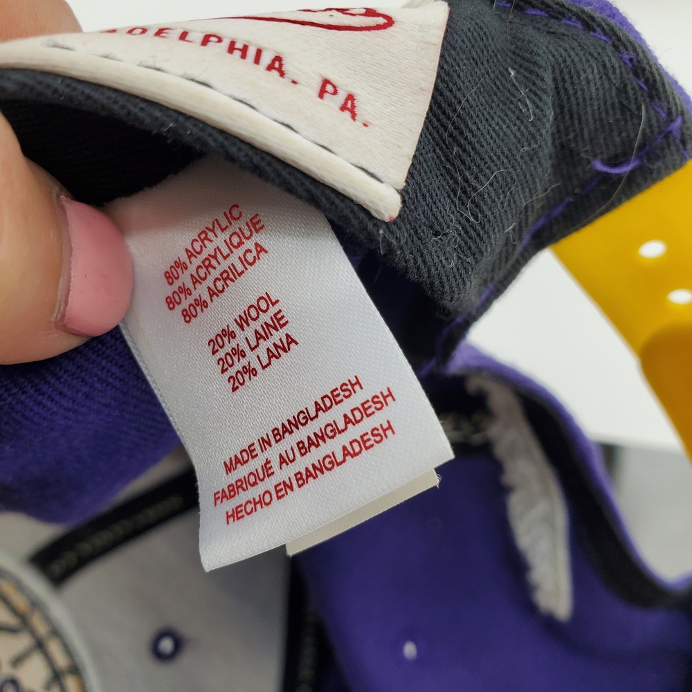 Mitchell & Ness Los Angeles Lakers Snapback Hat Purple Yellow Hardwood Classics - Picture 6 of 13